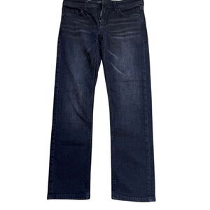 EUC Pilcro Women's Slim Straight Jeans Size 26 Dark Wash Black Denim